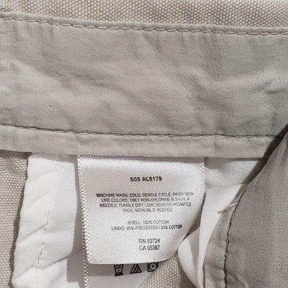 Columbia Outdoor Hiking Pants Women's 12 Long Beige Khaki Straight Leg Pockets - Picture 11 of 14
